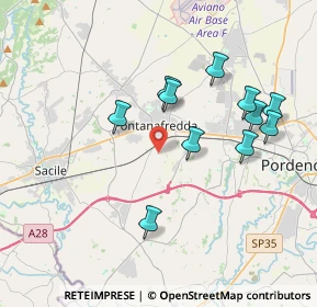 Mappa Via Rizzioli, 33074 Fontanafredda PN, Italia (3.60455)