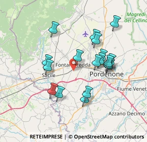 Mappa Via Rizzioli, 33074 Fontanafredda PN, Italia (6.60111)