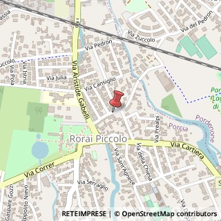 Mappa Via delle Acque, 18A, 33080 Porcia PN, Italia, 33080 Porcia, Pordenone (Friuli-Venezia Giulia)