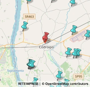 Mappa Via dei Frassini, 33033 Codroipo UD, Italia (6.2345)