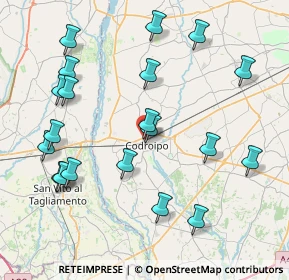 Mappa Via dei Frassini, 33033 Codroipo UD, Italia (8.8695)