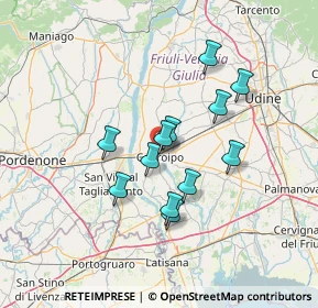 Mappa Via dei Frassini, 33033 Codroipo UD, Italia (10.98667)