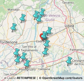 Mappa Via dei Frassini, 33033 Codroipo UD, Italia (15.64733)