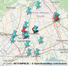 Mappa Via dei Frassini, 33033 Codroipo UD, Italia (14.4315)