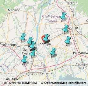 Mappa Via dei Frassini, 33033 Codroipo UD, Italia (10.6125)