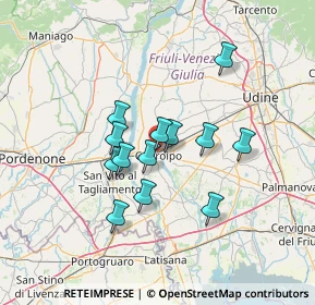 Mappa Via dei Frassini, 33033 Codroipo UD, Italia (10.53615)