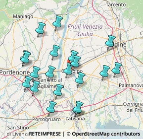 Mappa Via dei Frassini, 33033 Codroipo UD, Italia (15.2075)