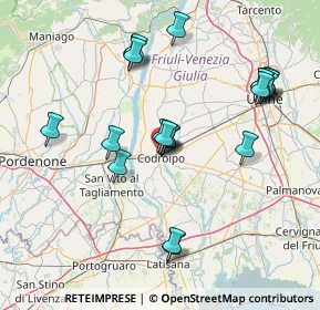 Mappa Via dei Frassini, 33033 Codroipo UD, Italia (15.111)