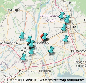 Mappa Via Pola, 33033 Codroipo UD, Italia (12.13211)