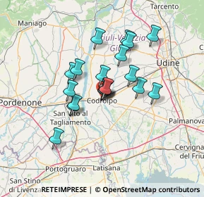 Mappa Via Pola, 33033 Codroipo UD, Italia (10.08789)