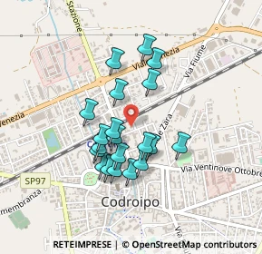 Mappa Via Pola, 33033 Codroipo UD, Italia (0.3505)