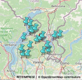 Mappa Via Valle, 21037 Lavena Ponte Tresa VA, Italia (10.98667)