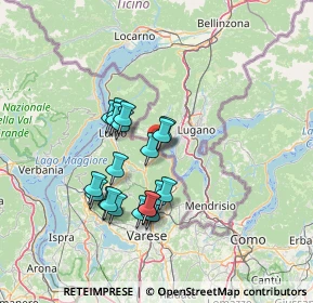 Mappa Via Viconago, 21037 Lavena Ponte Tresa VA, Italia (11.6095)