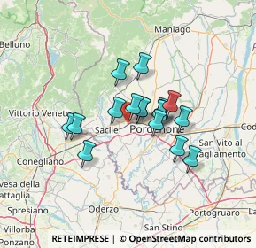 Mappa Via G. da Gemona, 33074 Fontanafredda PN, Italia (9.18294)