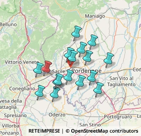 Mappa Via G. da Gemona, 33074 Fontanafredda PN, Italia (11.13824)