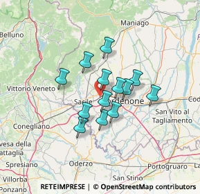 Mappa Via G. da Gemona, 33074 Fontanafredda PN, Italia (9.35)