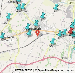 Mappa Via G. da Gemona, 33074 Fontanafredda PN, Italia (2.8605)