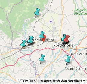 Mappa Via G. da Gemona, 33074 Fontanafredda PN, Italia (6.81105)