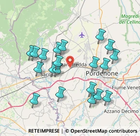 Mappa Via G. da Gemona, 33074 Fontanafredda PN, Italia (7.37)