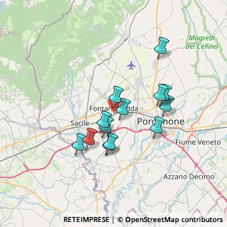 Mappa Via G. da Gemona, 33074 Fontanafredda PN, Italia (5.91077)