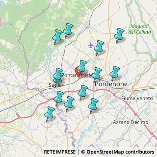 Mappa Via G. da Gemona, 33074 Fontanafredda PN, Italia (6.95)