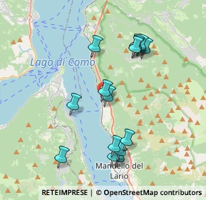 Mappa Via Giacomo Leopardi, 23827 Lierna LC, Italia (3.738)
