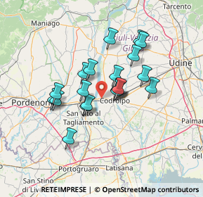 Mappa Via Casali Pra'Di Pieve, 33033 Codroipo UD, Italia (10.548)