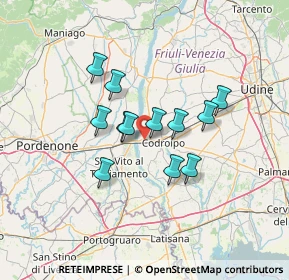 Mappa Via Casali Pra'Di Pieve, 33033 Codroipo UD, Italia (10.10417)