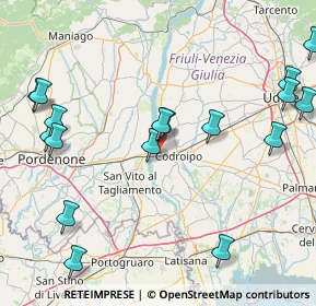 Mappa Via Casali Pra'Di Pieve, 33033 Codroipo UD, Italia (21.08889)