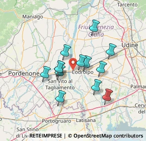 Mappa Via Casali Pra'Di Pieve, 33033 Codroipo UD, Italia (10.93769)
