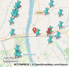 Mappa Via Casali Pra'Di Pieve, 33033 Codroipo UD, Italia (5.3835)