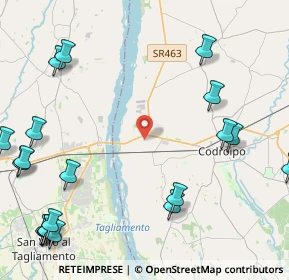 Mappa Via Casali Pra'Di Pieve, 33033 Codroipo UD, Italia (6.2535)
