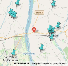 Mappa Via Casali Pra'Di Pieve, 33033 Codroipo UD, Italia (5.3525)