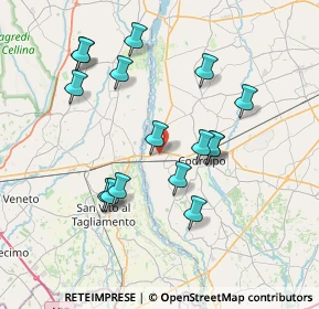 Mappa Via Casali Pra'Di Pieve, 33033 Codroipo UD, Italia (7.12)