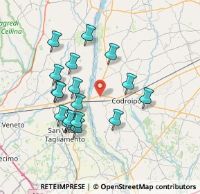 Mappa Via Casali Pra'Di Pieve, 33033 Codroipo UD, Italia (6.68529)