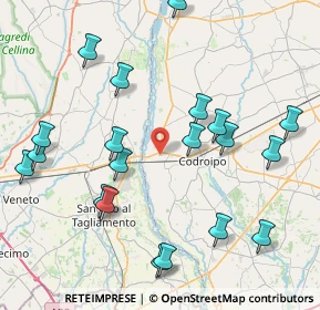 Mappa Via Casali Pra'Di Pieve, 33033 Codroipo UD, Italia (9.18)