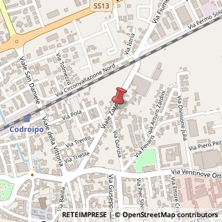 Mappa Viale Zara, 30, 33033 Codroipo, Udine (Friuli-Venezia Giulia)