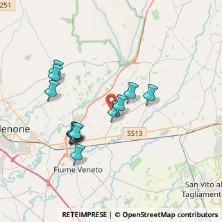 Mappa Via Saciletti, 33080 Zoppola PN, Italia (3.49615)