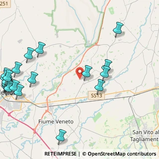 Mappa Via Saciletti, 33080 Zoppola PN, Italia (6.214)