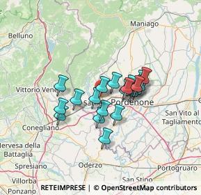 Mappa Via Sclavuzit, 33077 Sacile PN, Italia (9.545)