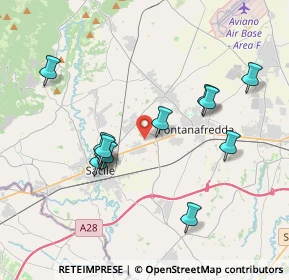 Mappa Via Sclavuzit, 33077 Sacile PN, Italia (3.6375)