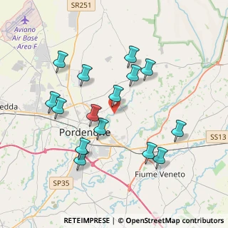Mappa Via Bellasio, 33170 Pordenone PN, Italia (3.71933)