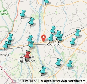 Mappa SS 13, 33033 Codroipo UD, Italia (9.232)