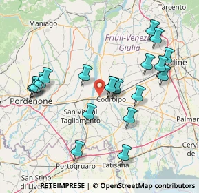 Mappa SS 13, 33033 Codroipo UD, Italia (15.6505)