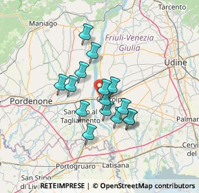 Mappa SS 13, 33033 Codroipo UD, Italia (9.85133)