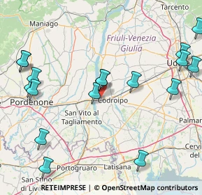 Mappa SS 13, 33033 Codroipo UD, Italia (21.08722)