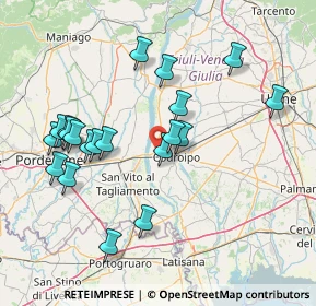 Mappa SS 13, 33033 Codroipo UD, Italia (15.1855)