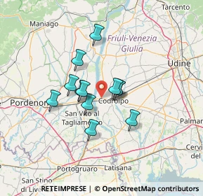 Mappa SS 13, 33033 Codroipo UD, Italia (9.47417)