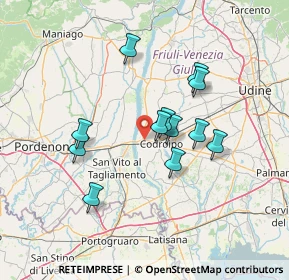 Mappa SS 13, 33033 Codroipo UD, Italia (11.70083)