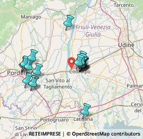 Mappa SS 13, 33033 Codroipo UD, Italia (12.428)